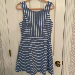 Vineyard Vines blue and white stripe dress